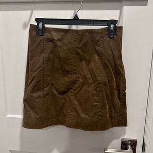 Free People Modern Femme Pleather Skirt